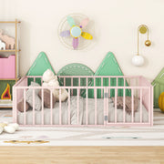 Metal Floor Bed Frame With Fence And Door - R&R Furniture Gallery (Fountain Valley, CA)