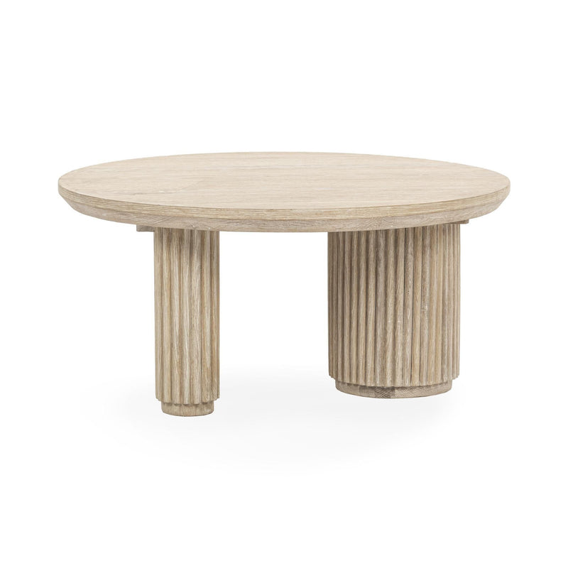 Vander - Solid Wood Round Coffee Table - R&R Furniture Gallery (Fountain Valley, CA)
