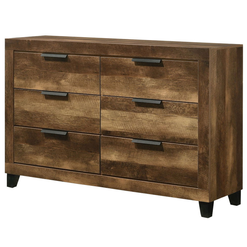 Morales - Dresser - Rustic Oak - R&R Furniture Gallery (Fountain Valley, CA)