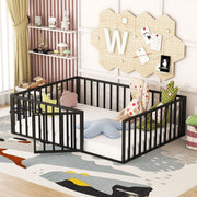 Metal Floor Bed Frame With Fence And Door - R&R Furniture Gallery (Fountain Valley, CA)