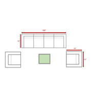 Stylish Entertainment Sectional Set, Outdoor Living - R&R Furniture Gallery (Fountain Valley, CA)