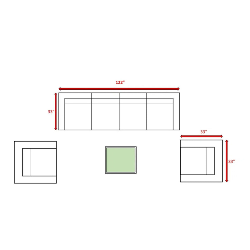 Stylish Entertainment Sectional Set, Outdoor Living - R&R Furniture Gallery (Fountain Valley, CA)