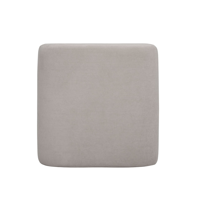 Desi - Velvet Ottoman - R&R Furniture Gallery (Fountain Valley, CA)