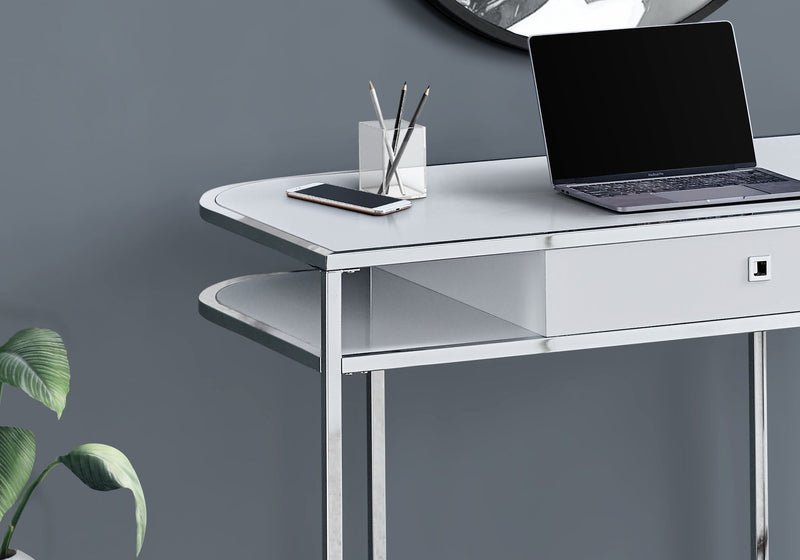 Computer Desk For Home Office, Laptop, Storage Drawers, Contemporary And Modern - White - R&R Furniture Gallery (Fountain Valley, CA)