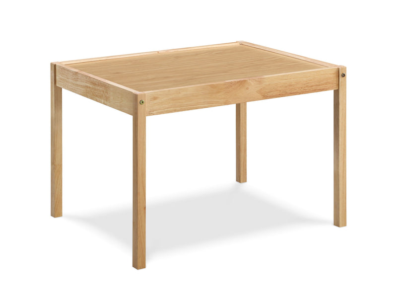 Della - 3 Piece Solid Wood Kids Table & Two Chair Set - Natural - R&R Furniture Gallery (Fountain Valley, CA)