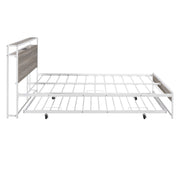 Platform Bed Frame With Trundle, USB Ports And Slat Support, No Box Spring Needed - R&R Furniture Gallery (Fountain Valley, CA)
