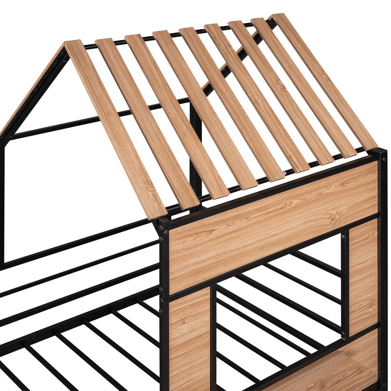 Loft Bed With Roof, Window, Guardrail, Ladder - R&R Furniture Gallery (Fountain Valley, CA)