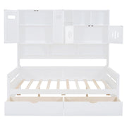 Daybed With All-In-One Cabinet And Shelf - R&R Furniture Gallery (Fountain Valley, CA)