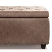 Hamilton - Upholstered Storage Ottoman - R&R Furniture Gallery (Fountain Valley, CA)