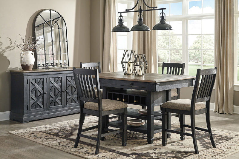 Tyler Creek - Counter Height Table Set - R&R Furniture Gallery (Fountain Valley, CA)