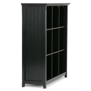 Two handcrafted cube storage organizers by Simpli-Home, featuring open compartments for versatile storage and display.