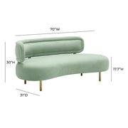 Tischa - Boucle Velvet Sofa - R&R Furniture Gallery (Fountain Valley, CA)