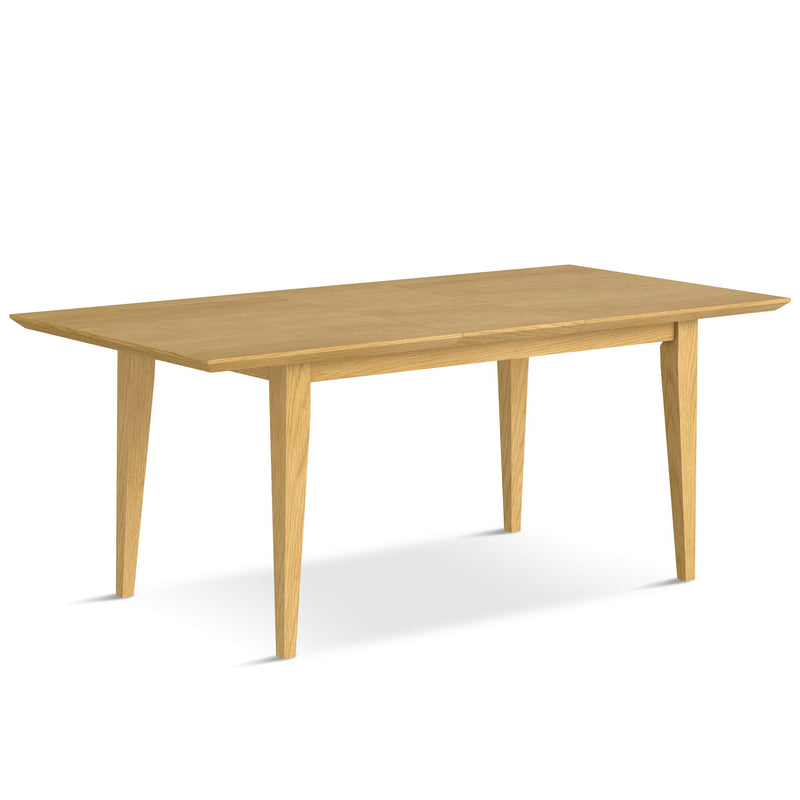 Contemporary Colby dining table by Simpli-Home with a sleek wooden surface and sturdy legs, ideal for modern dining rooms.