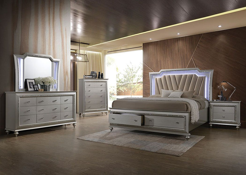 Kaitlyn - Bed (LED HB) - R&R Furniture Gallery (Fountain Valley, CA)