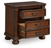 Lavinton - Three Drawer Night Stand - Brown - R&R Furniture Gallery (Fountain Valley, CA)
