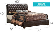 Tufted Upholstered Bed - R&R Furniture Gallery (Fountain Valley, CA)
