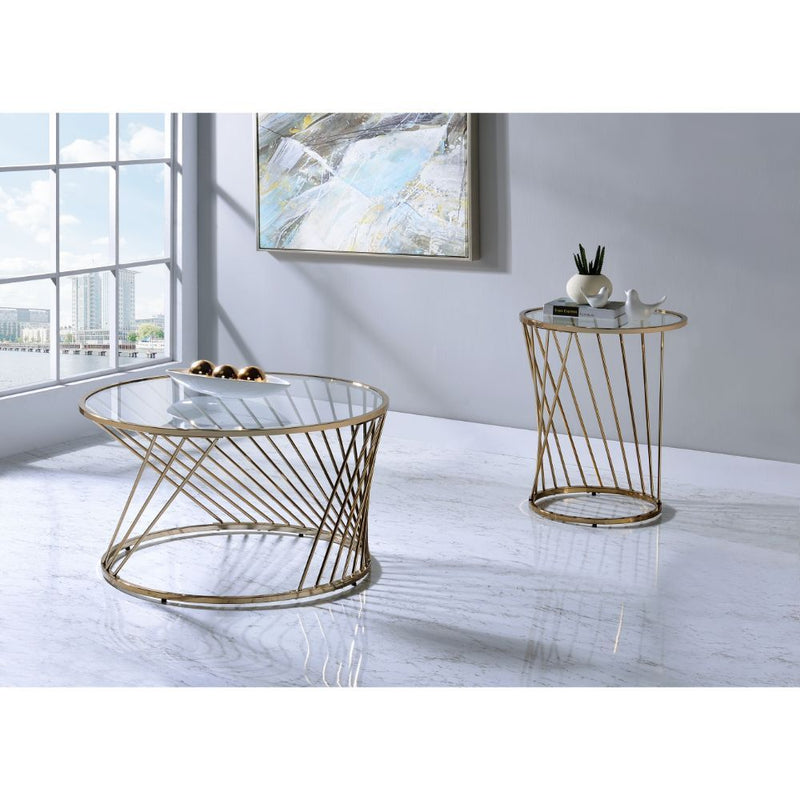 Bluelipe - Coffee Table - Champagne - R&R Furniture Gallery (Fountain Valley, CA)