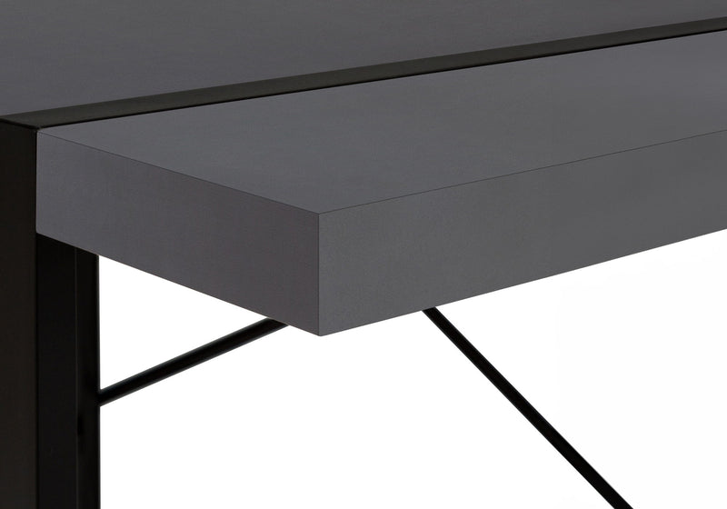 Computer Desk For Home Office, Laptop, Modern Convenient Design - Gray - R&R Furniture Gallery (Fountain Valley, CA)