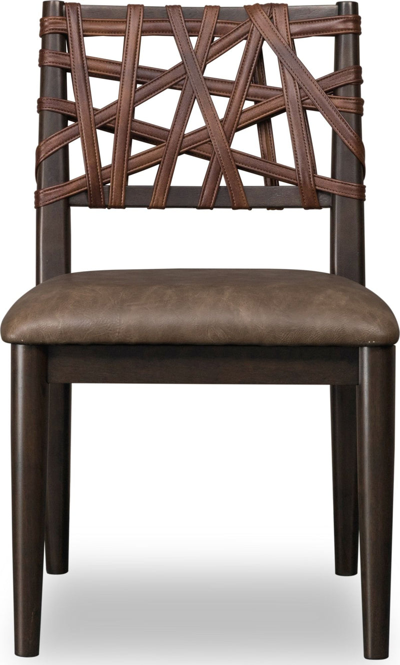 Koko Synthetic Leather Dining Chair in Minx