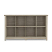 Handcrafted Acadian cube storage organizer by Simpli-Home with multiple open compartments for versatile storage.