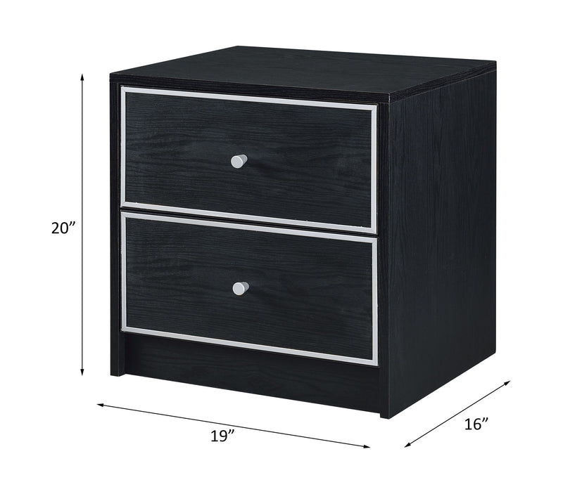 Jabir - Accent Table - Black & Silver - R&R Furniture Gallery (Fountain Valley, CA)