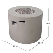 Round Iron Fire Pit With 40, 000 Btu - R&R Furniture Gallery (Fountain Valley, CA)