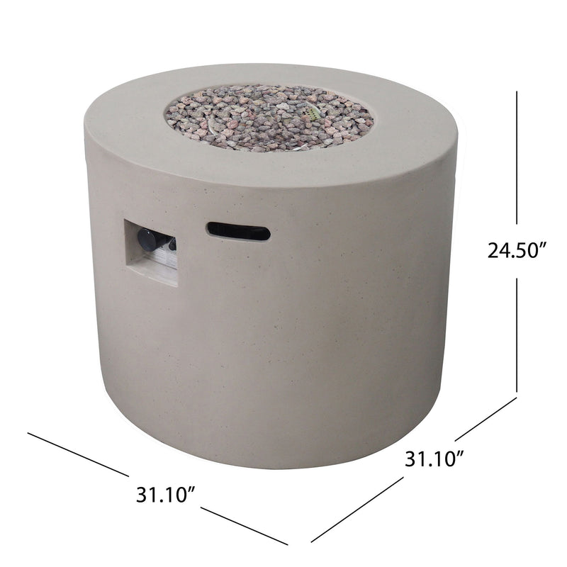 Round Iron Fire Pit With 40, 000 Btu - R&R Furniture Gallery (Fountain Valley, CA)