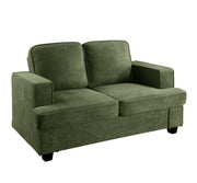 Modern Loveseat, Comfortable 2 Seater Couch With Deep Seating, Loose Back Cushions, Wide Arms - R&R Furniture Gallery (Fountain Valley, CA)