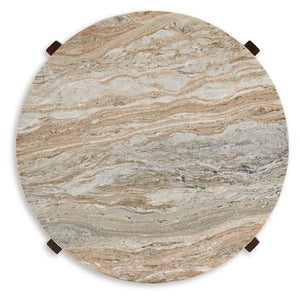 Tanidore - Round Cocktail Table - Warm Brown - R&R Furniture Gallery (Fountain Valley, CA)