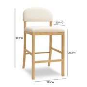 Calla - Performance Velvet Counter Stool - R&R Furniture Gallery (Fountain Valley, CA)