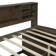 Daybed With 2 Bedside Cabinets, Upper Shelves And 4 Drawers - R&R Furniture Gallery (Fountain Valley, CA)