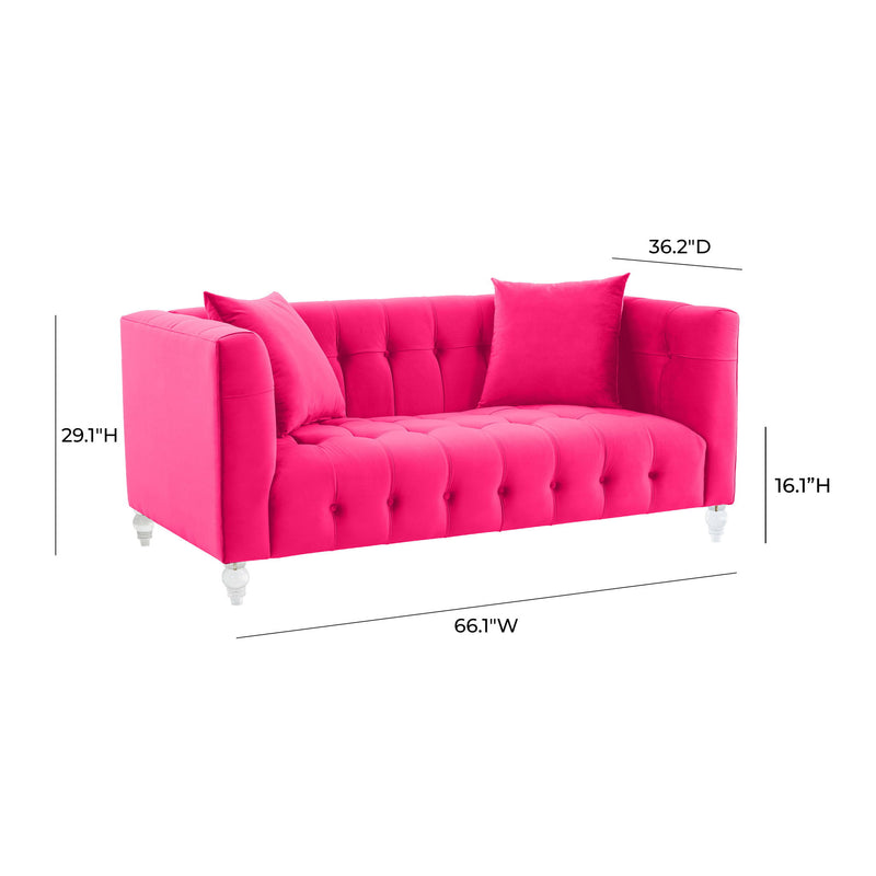 Bea - Velvet Loveseat - R&R Furniture Gallery (Fountain Valley, CA)