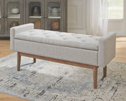 Briarson - Storage Bench - Beige / Brown - R&R Furniture Gallery (Fountain Valley, CA)