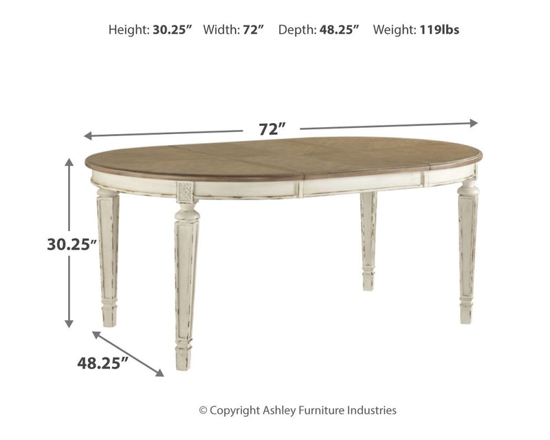 Realyn - Oval Dining Table Set - R&R Furniture Gallery (Fountain Valley, CA)