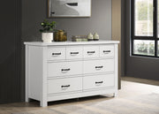 Cassini - 6 Drawer Dresser - White - R&R Furniture Gallery (Fountain Valley, CA)