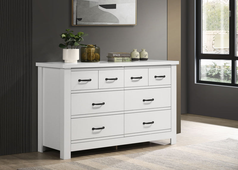 Cassini - 6 Drawer Dresser - White - R&R Furniture Gallery (Fountain Valley, CA)