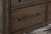 Kallenny - Square Cocktail Table - Brown / Gray - R&R Furniture Gallery (Fountain Valley, CA)