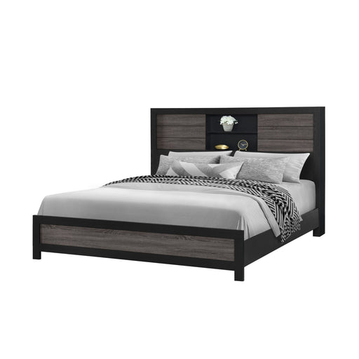 Soluto - Bed With Bookcase Headboard - R&R Furniture Gallery (Fountain Valley, CA)