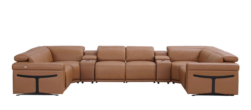 1126 - 8-Piece U-Shaped Sectional Sofa In With 4 Power Recliners & Power Headrest