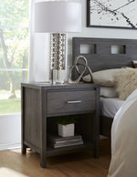 Nevis One Drawer Nightstand in Sharkskin