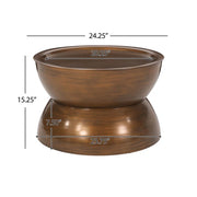 Sparling - Modern Iron Hourglass Coffee Table - R&R Furniture Gallery (Fountain Valley, CA)