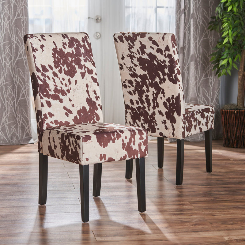 Contemporary Dining Chair With Rubberwood Legs (Set of 2) - R&R Furniture Gallery (Fountain Valley, CA)