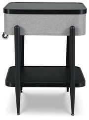Jorvalee - Accent Table with Speaker - Gray / Black - R&R Furniture Gallery (Fountain Valley, CA)