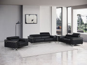 1140 - 3-Piece Sofa Set With Adjustable Headrest - R&R Furniture Gallery (Fountain Valley, CA)