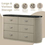 Travonte - Dresser - Gray / Beige - R&R Furniture Gallery (Fountain Valley, CA)