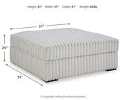 Stupendous - Oversized Accent Ottoman - Alloy - R&R Furniture Gallery (Fountain Valley, CA)