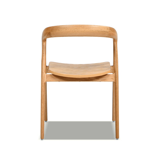 Simeon - Scandinavian Sculpted Dining Chair - Warm Natural Brown - R&R Furniture Gallery (Fountain Valley, CA)