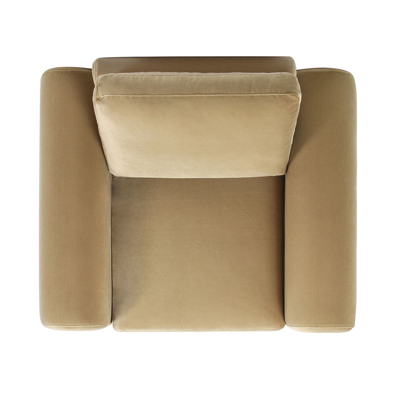 Mason - Arched Arm Chair - Camel Brown Beige - R&R Furniture Gallery (Fountain Valley, CA)