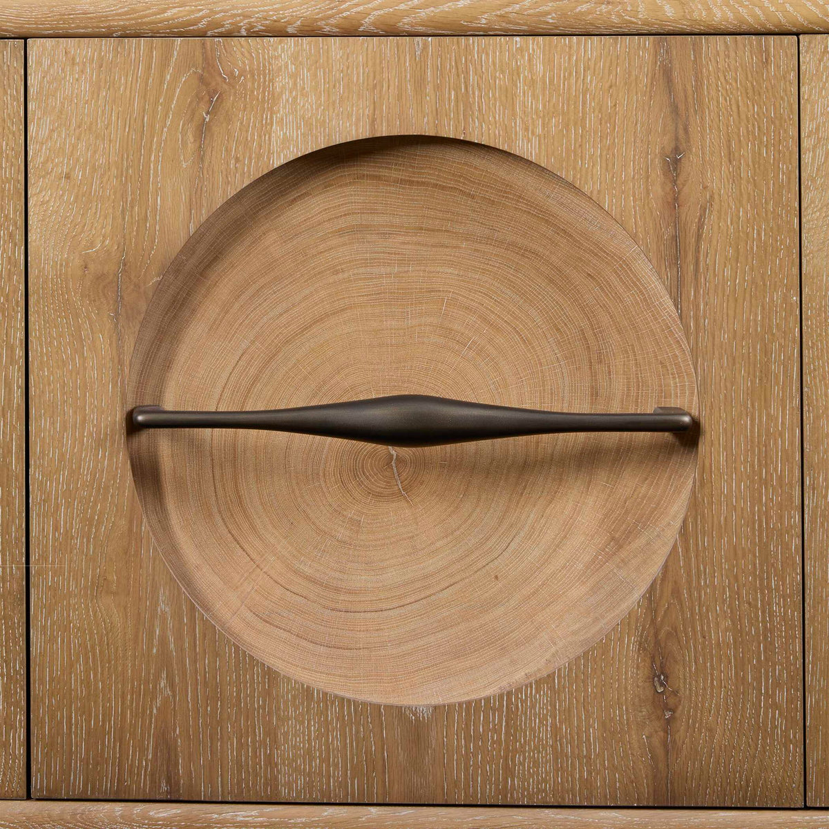 Forest Rings - Lighted 3 Door Cabinet - Light Brown
