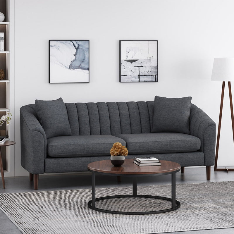Contemporary 3 Seater Sofa With Accents - R&R Furniture Gallery (Fountain Valley, CA)